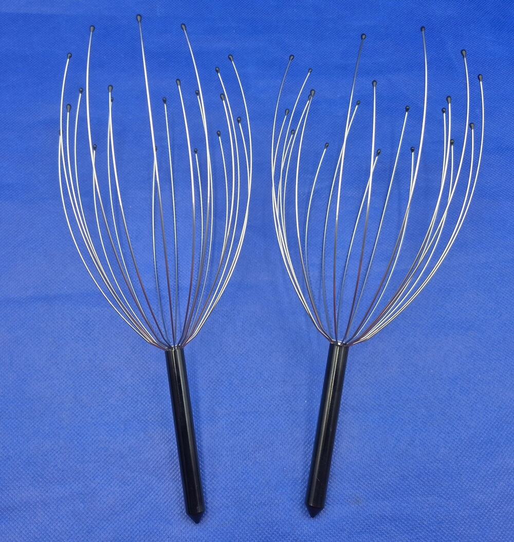 2-Pack Scalp Massager Stress Relief 20 Fingers NEW in Box